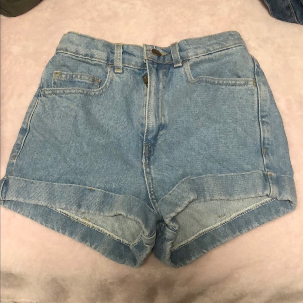 American apparel high waisted shorts